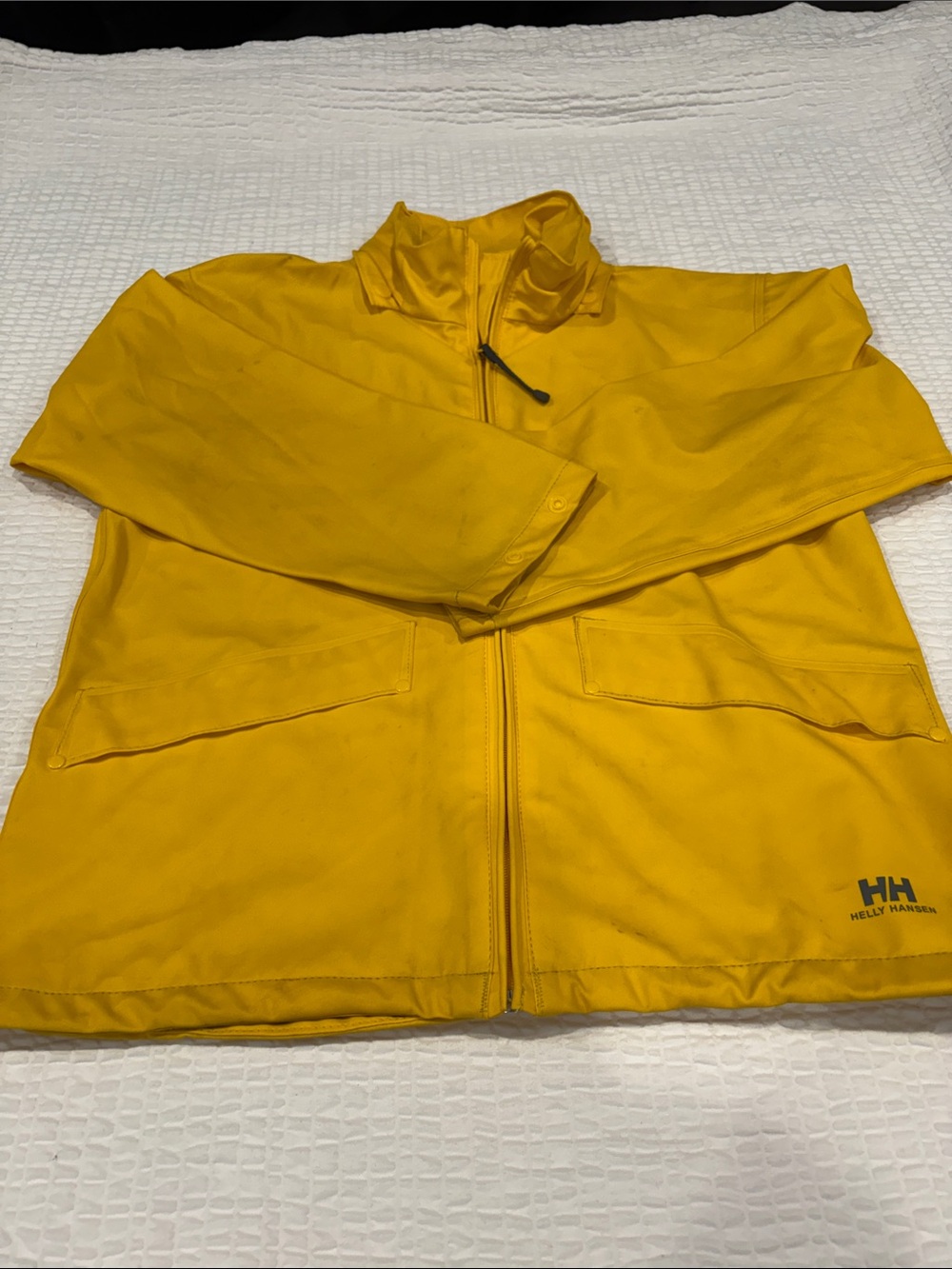 Helly Hansen Kids Bright Yellow Waterproof Raincoat
Size 12